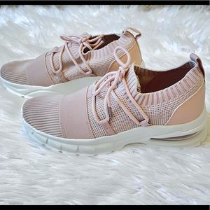 Qupid blush tan tennis shoes sneakers -never worn- size 9